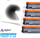 Arthur Imaging Compatible Replacement Combo Set for Brother TN630 TN660 (4 High Yield Black Toner Cartridge, 4-Pack)