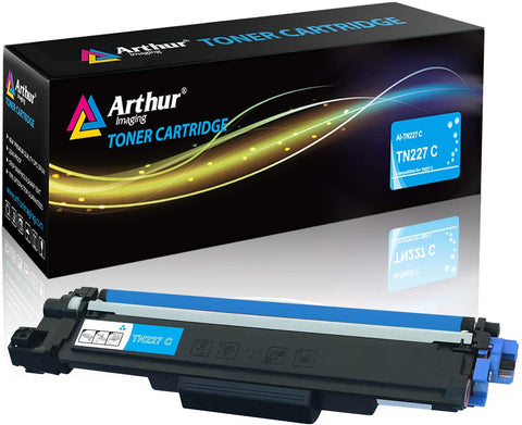 Arthur Imaging with CHIP Compatible Toner Cartridge Replacement for Brother TN227 (Cyan, 1 Pack), TN227C