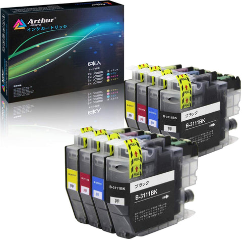 Arthur Imaging Compatible Ink Cartridge Replacement for Brother LC3111-4PK(2 Black, 2 Cyan, 2 Yellow, 2 Magenta, 8-Pack)