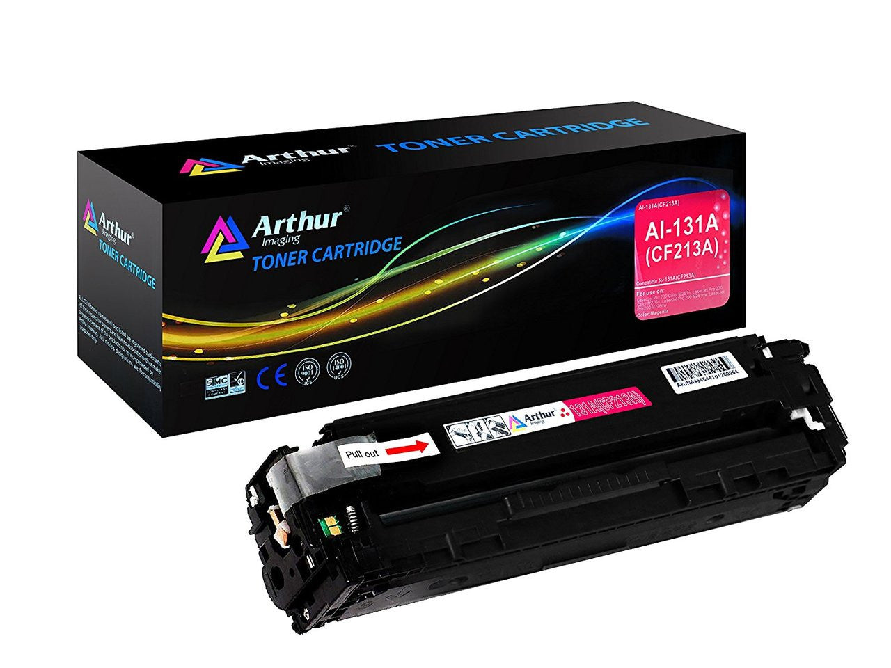 Arthur Imaging Compatible Toner Cartridge Replacement for HP 131A(CF213A) (Magenta, 1-Pack)