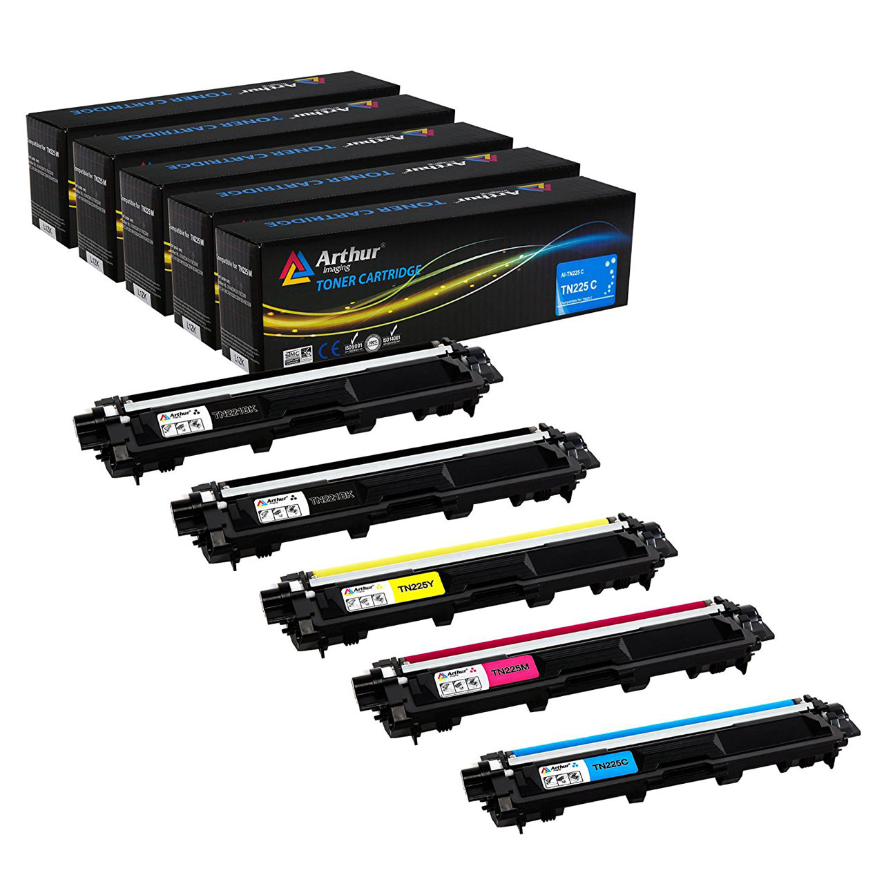 Arthur Imaging Compatible Toner Cartridges Replacement for Brother TN2