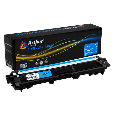 Arthur Imaging Compatible Toner Cartridge Replacement for Brother TN225 (Cyan, 1-Pack)