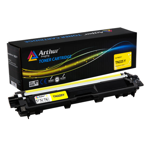 Arthur Imaging Compatible Toner Cartridge Replacement for Brother TN225 (Yellow, 1-Pack)