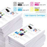 Arthur Imaging Compatible Toner Cartridge Replacement for Brother TN223 TN227 (2 Black, 1 Cyan, 1 Yellow, 1 Magenta, 5-Pack)