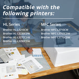 Arthur Imaging Compatible Toner Cartridge Replacement for Brother TN223 TN227 (2 Black, 1 Cyan, 1 Yellow, 1 Magenta, 5-Pack)