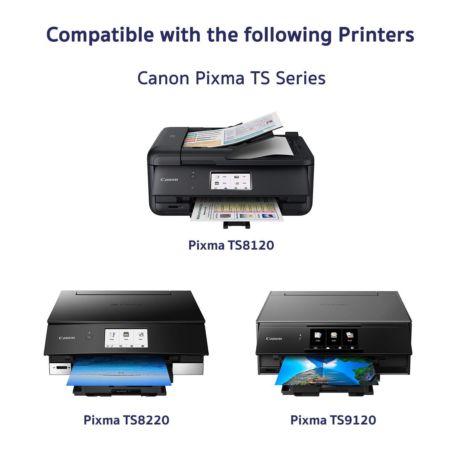 Arthur Imaging Compatible Ink Cartridge Replacement for PGI280XXL CLI281XXL (1 Large Black, 1 Small Black, 1 Cyan, 1 Yellow, 1 Magenta, 1 Photo blue, 6-Pack)