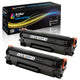 Arthur Imaging Compatible Toner Cartridge Replacement for HP CF283A (HP 83A) (Black, 2-Pack)
