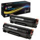Arthur Imaging Compatible Toner Cartridge Replacement for HP CE285A (HP 85A, 2 Black, 2-Pack)