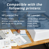 Arthur Imaging Compatible Toner Cartridge Replacement for HP CE285A (HP 85A, 2 Black, 2-Pack)