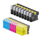 Arthur Imaging Compatible Ink Cartridge Replacement for Brother LC65 (8 Black, 4Cyan, 4Magenta, 4Yellow, 20-Pack)