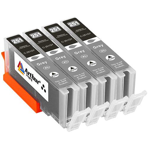 Arthur Imaging Compatible Ink Cartridge Replacement for Canon CLI-251XL(4 Gray)