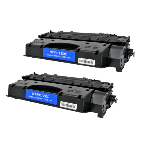 Arthur Imaging Compatible Toner Cartridge Replacement for Canon 120, 2617B001AA (Black, 2-Pack)