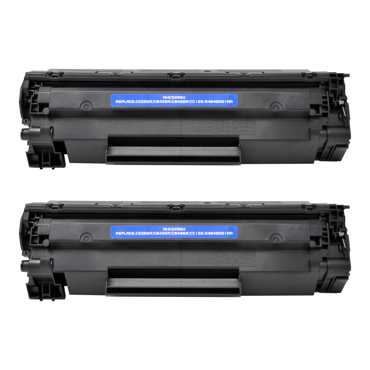Arthur Imaging Compatible Toner Cartridge Replacement for Canon 125, 3484B001AA (Black, 2-Pack)