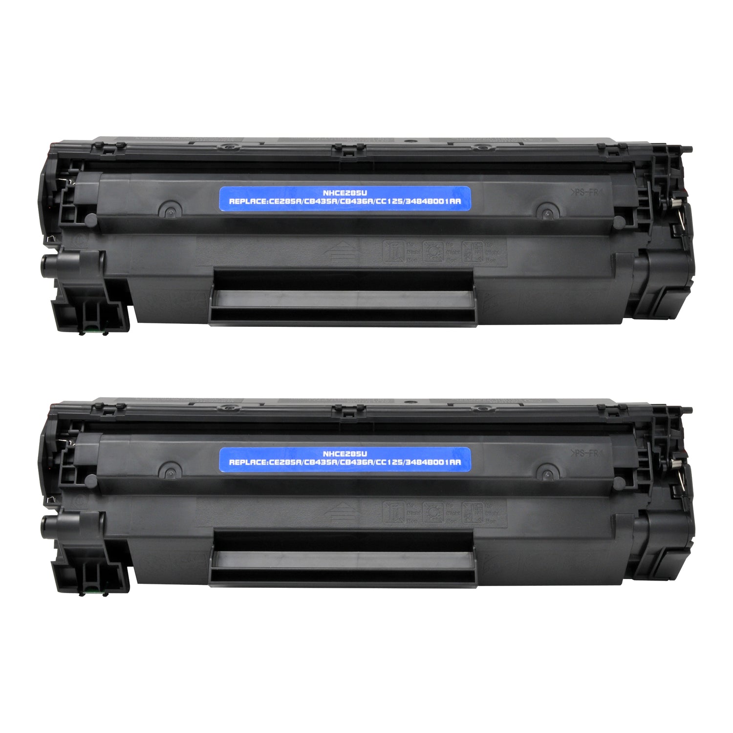 Arthur Imaging Compatible Toner Cartridge Replacement for Canon 125, 3484B001AA (Black, 2-Pack)