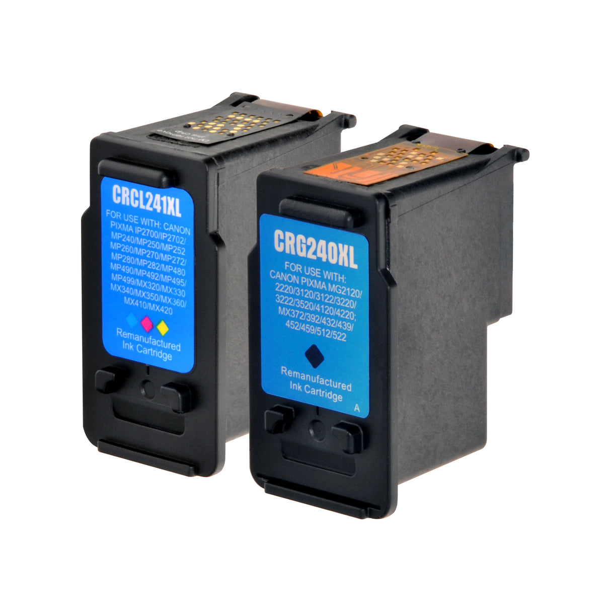 Arthur Imaging Remanufactured Ink Cartridge Replacement for Canon PG-240XL/CL-241XL (1 Black, 1 Tri-Color, 2-Pack)