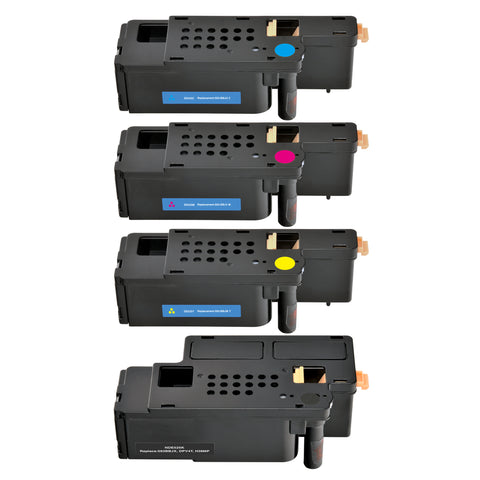 Arthur Imaging Compatible Toner Cartridge Replacement for Dell E525w, 593-BBJX (1 Black, 1 Cyan, 1 Magenta, 1 Yellow, 4-Pack)