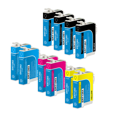 Arthur Imaging Remanufactured Ink Cartridge Replacement for Epson 126 (4 Black, 2 Cyan, 2 Magenta, 2 Yellow, 10-Pack)