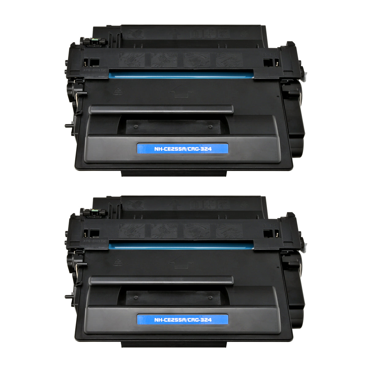 Arthur Imaging Compatible Toner Cartridge Replacement for HP CE255A (HP 55A, 2 Black, 2-Pack)