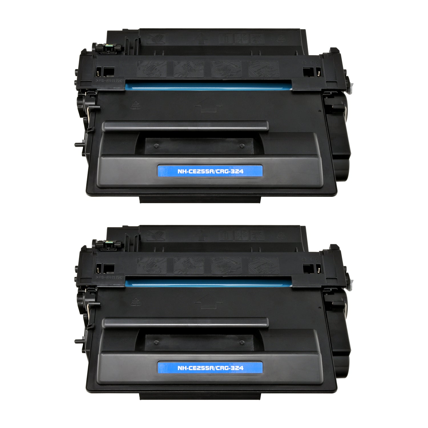 Arthur Imaging Compatible Toner Cartridge Replacement for HP CE255A (HP 55A, 2 Black, 2-Pack)