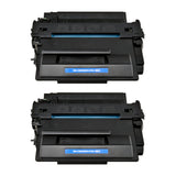 Arthur Imaging Compatible Toner Cartridge Replacement for HP CE255A (HP 55A, 2 Black, 2-Pack)