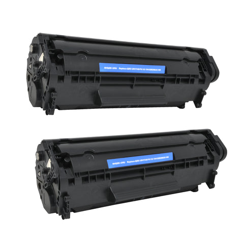 Arthur Imaging Compatible Toner Cartridge Replacement for HP Q2612A (HP 12A, Black, 2-Pack)