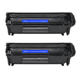 Arthur Imaging Compatible Toner Cartridge Replacement for HP Q2612A (HP 12A, Black, 2-Pack)