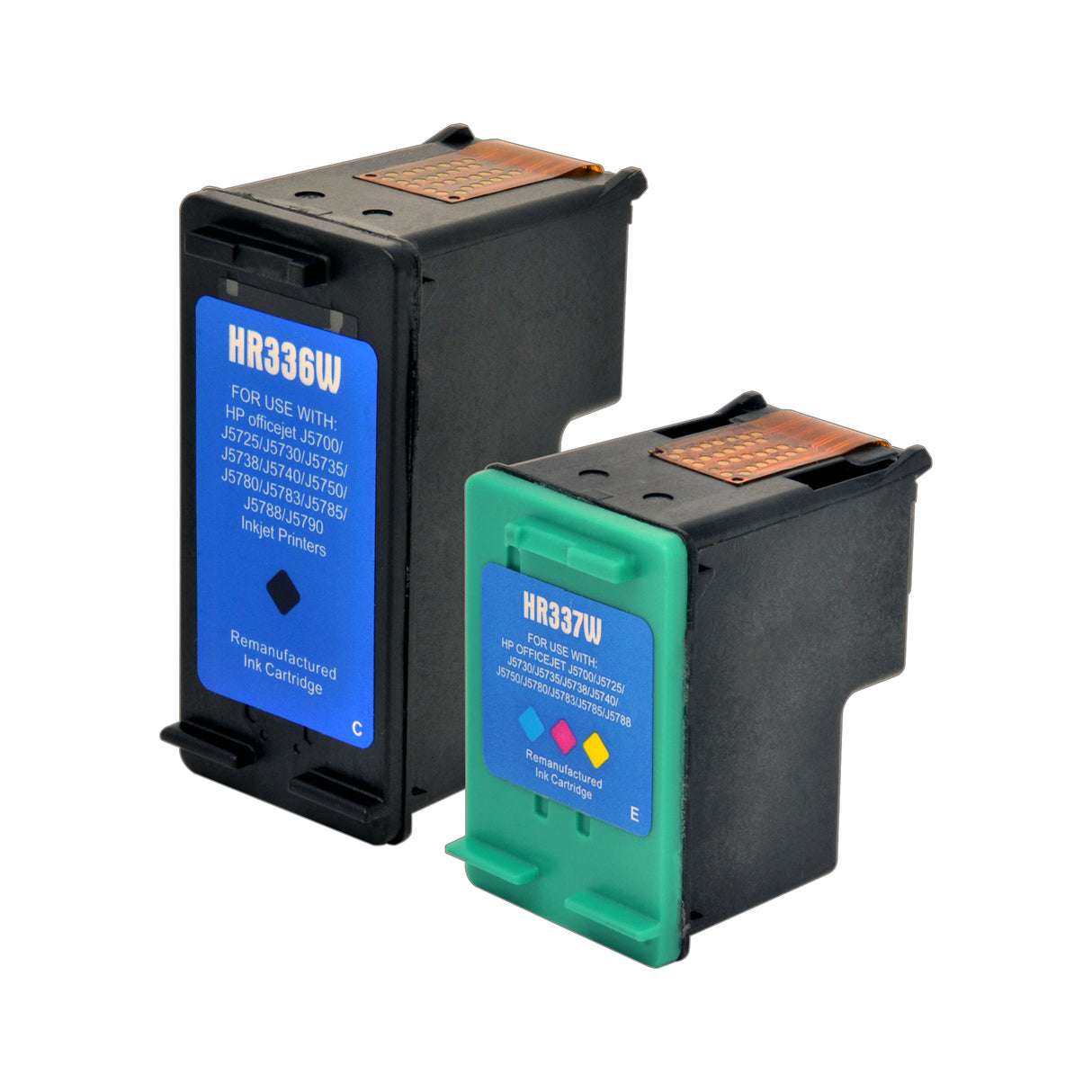 Arthur Imaging Remanufactured Ink Cartridge Replacement for HP 74 & 75 (1 Black, 1 Tri-Color, 2-Pack)