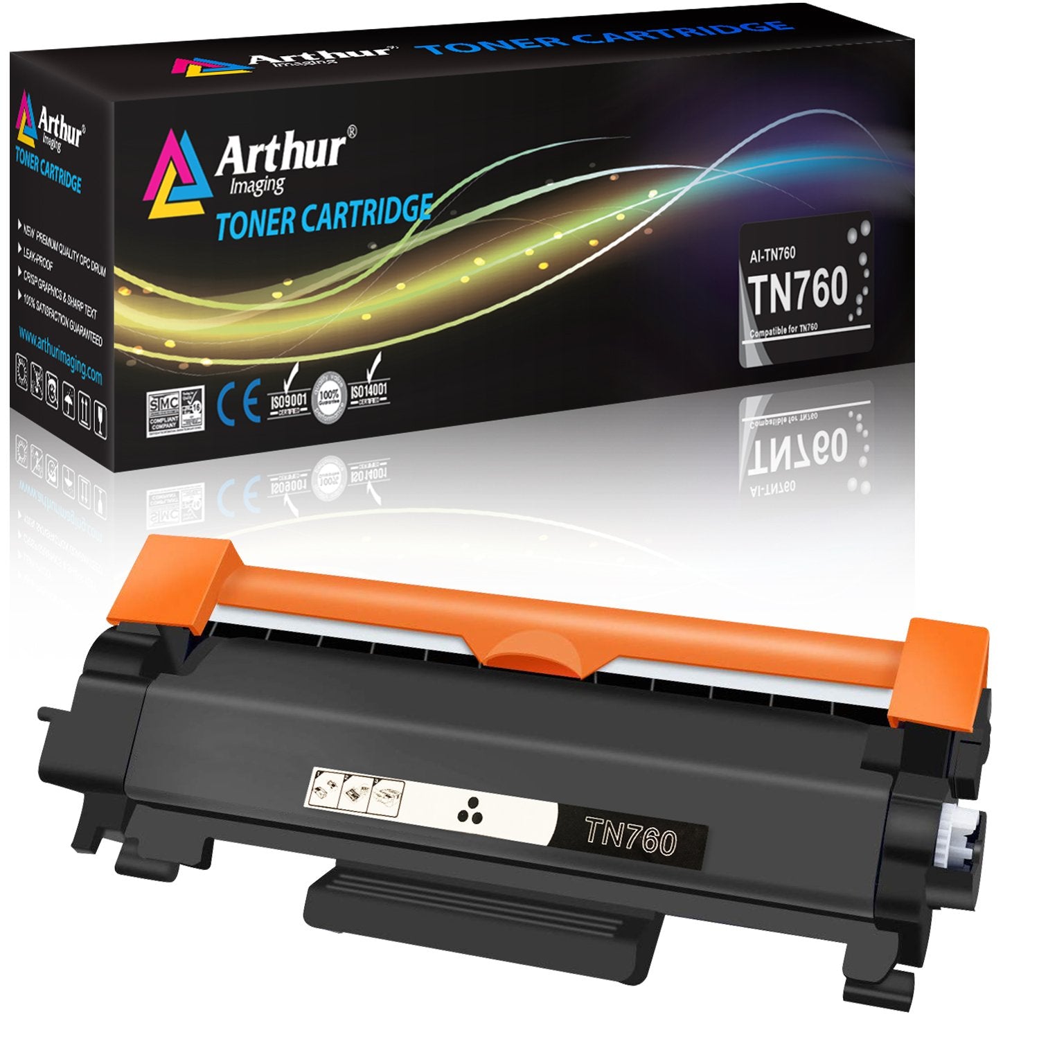 Brother MFC-L2710DW All-in-One Monochrome Printer with TN760 High Yield  Black Toner Kit
