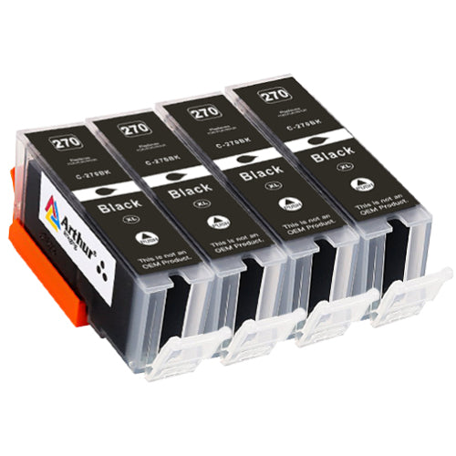 Arthur Imaging 4 Pack Compatible Ink Cartridge Replacement for 270XL (4 Large Black)