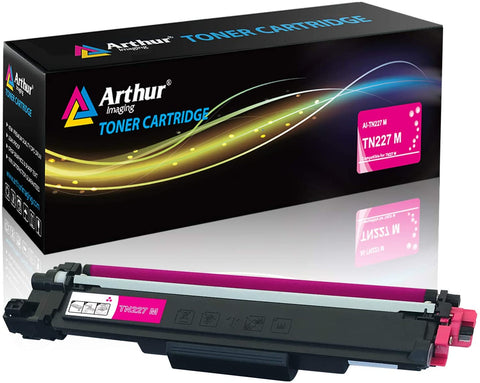 Arthur Imaging with CHIP Compatible Toner Cartridge Replacement for Brother Tn227 (Magenta, 1 Pack)